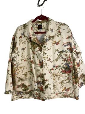 90’s Garden Gear Cotton Bird and Garden Print Jacket